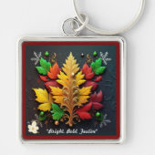 "De Natuur van Kerstmis Bliss" Sleutelhanger (Voorkant)