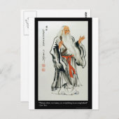De Natuur van Lao Tzu brengt nooit citaten en T -  Briefkaart (Voorkant / Achterkant)