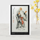 De Natuur van Lao Tzu brengt nooit citaten & T - s Kaart (Gele Bloem)