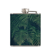 De natuur zal u nooit mijden citeert Palm Boom Heupfles (Achterkant)