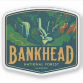De natuurlijke schoonheid van Bankhead-Alabama Sticker (Voorkant)