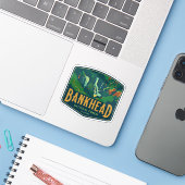 De natuurlijke schoonheid van Bankhead-Alabama Sticker (Laptop met iPhone)