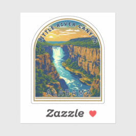 De natuurlijke schoonheid van Little River Canyon- Sticker