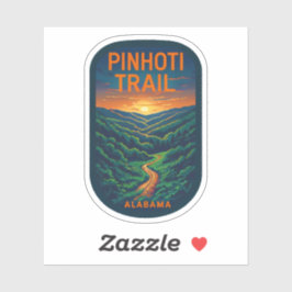De natuurlijke schoonheid van Pinhoti-Alabama Sticker