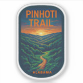 De natuurlijke schoonheid van Pinhoti-Alabama Sticker (Voorkant)