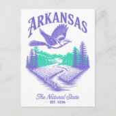 De natuurlijke staat Arkansas. 1836 Reizen Briefkaart (Voorkant)