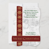 De Naughty List, een Fancy kerstbeknibbeling Feestdagenkaart (Achterkant)