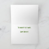 De Naughty List Feestdagen Kaart (Binnen)