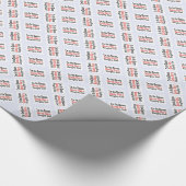 De Naughty List van de Kerstman! Cadeaupapier (Hoek)