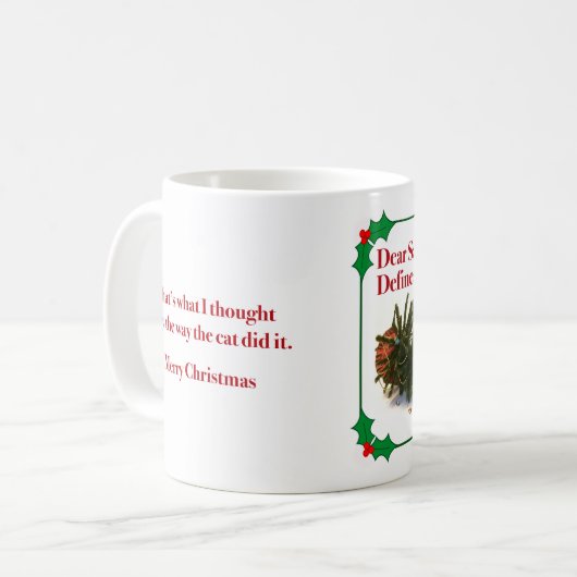 De Naughty Vizsla Mok (Voorkant links)