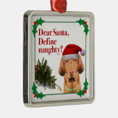 De Naughty Vizsla Ornament (Rechts)