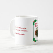 De Naughty Wire Fox Terrier Holiday Mok (Voorkant links)