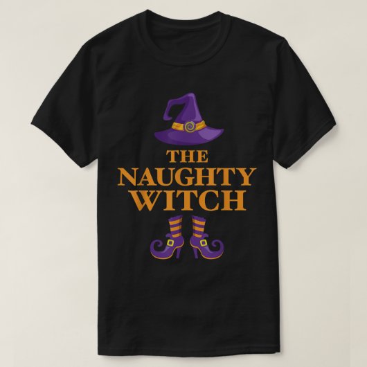 De Naughty Witch T-Shirt (Design voorkant)