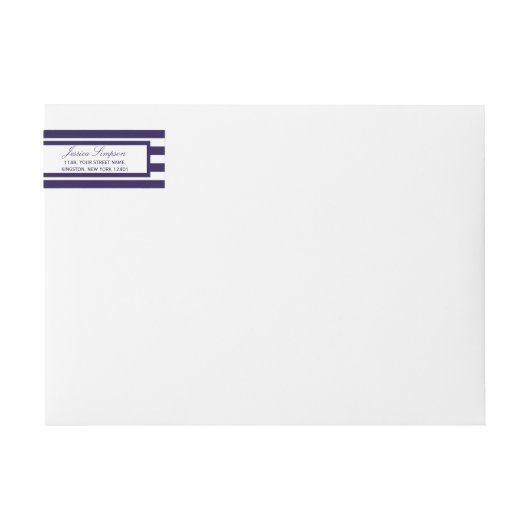 De Nautical Anchor Navy Streep Trouwcollectie (Voorkant)