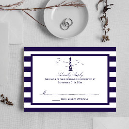 De Nautical Lighthouse Trouwcollectie RSVP Kaartje