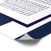 De Nautical Lighthouse Wedding Collectie Seating Poster (Hoek)