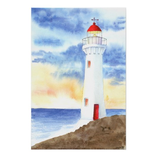 De Nautische Vuurtoren Bergen Perfect Poster (Voorkant)