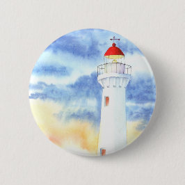De Nautische Vuurtoren Bergen Ronde Button 5,7 Cm