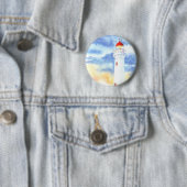 De Nautische Vuurtoren Bergen Ronde Button 5,7 Cm (In situ)