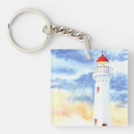 De Nautische Vuurtoren Bergen Sleutelhanger (voorkant)