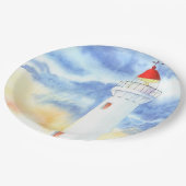 De Nautische Vuurtorenbergen Papieren Bordje (Gekanteld)