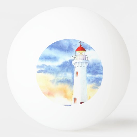 De Nautische Vuurtorenbergen Pingpongbal (Voorkant)