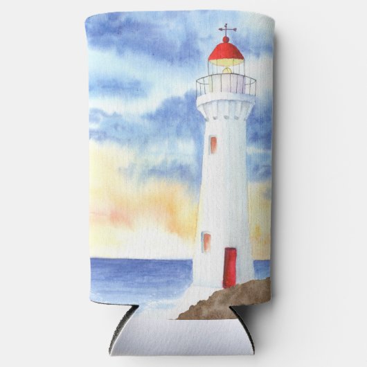 De Nautische Vuurtorenbergen Seltzer Blikjeskoeler (Voorkant)