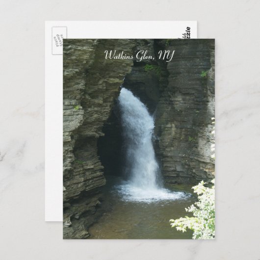 De Nauwe vallei van Watkins, NY Briefkaart (Voorkant / Achterkant)