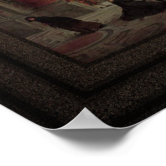 De Nave van de Sint-Peter Basilica in het Vaticaan Poster (Hoek)