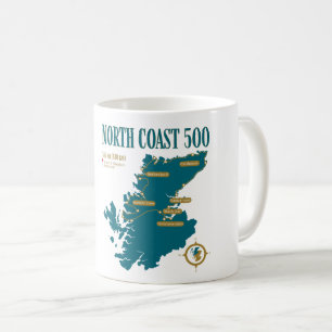 De NC500, Schotland Route De Noordkust geschenken Koffiemok