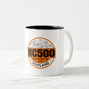 De NC500, Schotland Route De Noordkust geschenken Tweekleurige Koffiemok