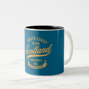De NC500, Schotland Route De Noordkust geschenken Tweekleurige Koffiemok