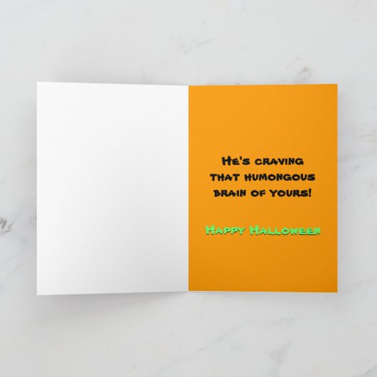 De Neanderthaler Kaart van Halloween van de Zombie (Binnen)