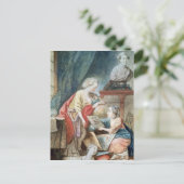 De Necker-familie in 1780 Briefkaart (Staand voorkant)