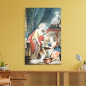 De Necker-familie in 1780 Canvas Afdruk (Insitu (Woonkamer))