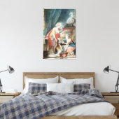 De Necker-familie in 1780 Canvas Afdruk (Insitu (Slaapkamer))