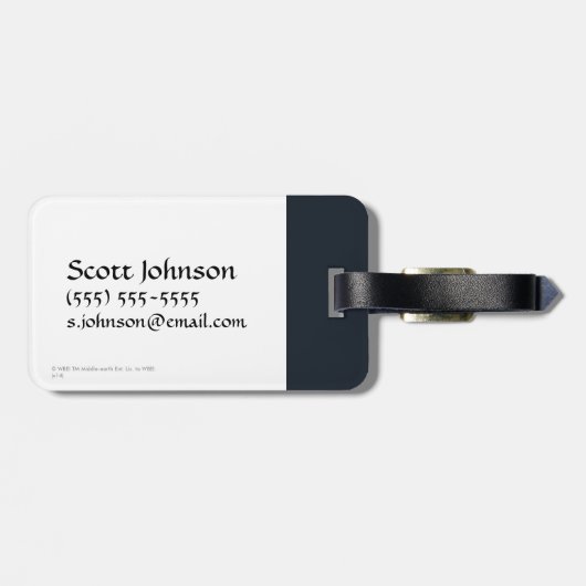 De Necromancer of Dol Guldur Bagagelabel (Achterkant horizontaal)