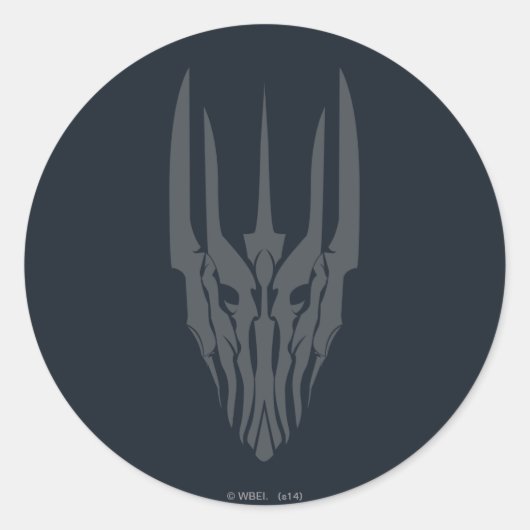 De Necromancer of Dol Guldur Ronde Sticker (Voorkant)