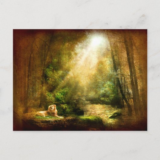 De nederigheid van de koning briefkaart (Voorkant)