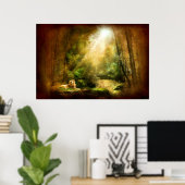 De nederigheid van de koning (Lion Art Poster) Poster (Thuiskantoor)