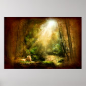 De nederigheid van de koning (Lion Art Poster) Poster (Voorkant)