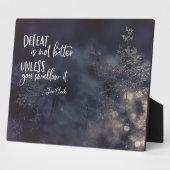 De nederlaag is niet bitter fotoplaat (Zijkant)