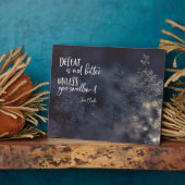 De nederlaag is niet bitter fotoplaat (Zijkant)