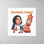 De nederlaag van de Oranje koning Canvas Afdruk (Voorkant)
