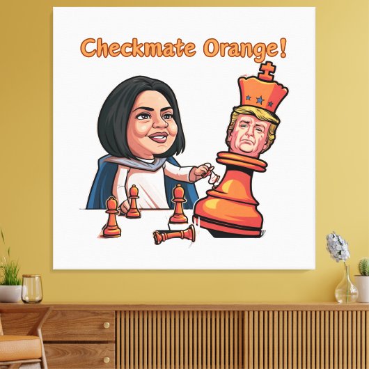 De nederlaag van de Oranje koning Canvas Afdruk (Insitu (Woonkamer))