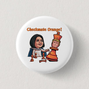 De nederlaag van de Oranje koning Ronde Button 3,2 Cm