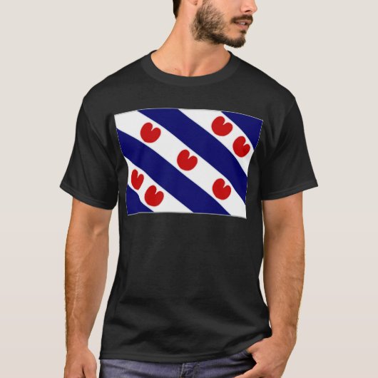 De Nederlandse Friesland-vlag T-shirt (Voorkant)