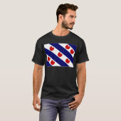 De Nederlandse Friesland-vlag T-shirt (Voorkant volledig)