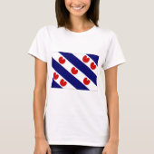 De Nederlandse Friesland-vlag T-shirt (Voorkant)