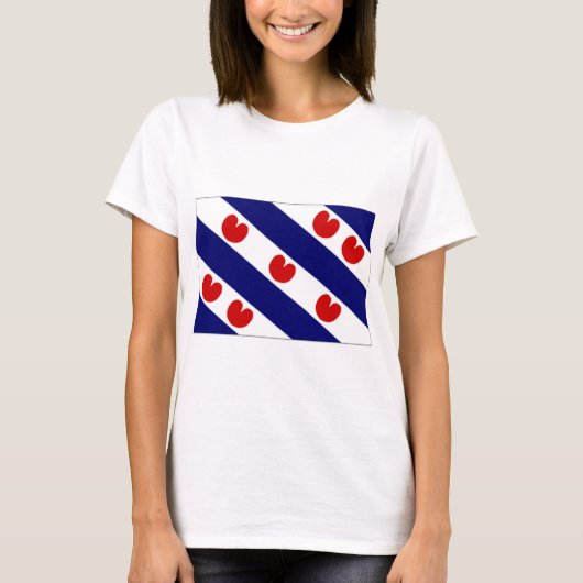 De Nederlandse Friesland-vlag T-shirt (Voorkant)